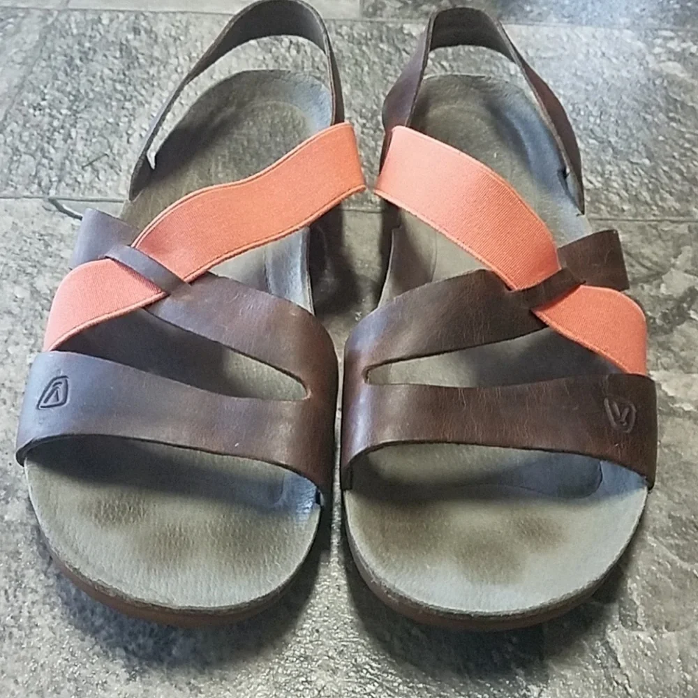 Keen Dynamic Elastic Strap‎ Leather Sandal 10